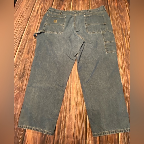 Lee 48x30 Men’s Big & Tall Dungarees Carpenter Utility Jeans Has a patch - Picture 8 of 11